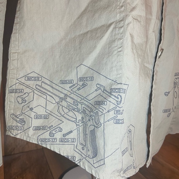 INC International Concepts Snap Button Gun Shirt Long Sleeves Size Small - Picture 4 of 8